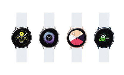Samsung Galaxy Watch Active  | Silicone | White - Barton Watch Bands