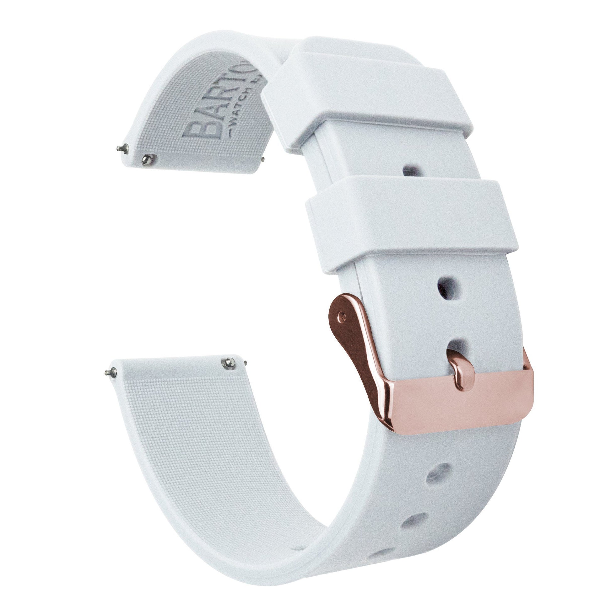 Samsung Galaxy Watch Active  | Silicone | White - Barton Watch Bands