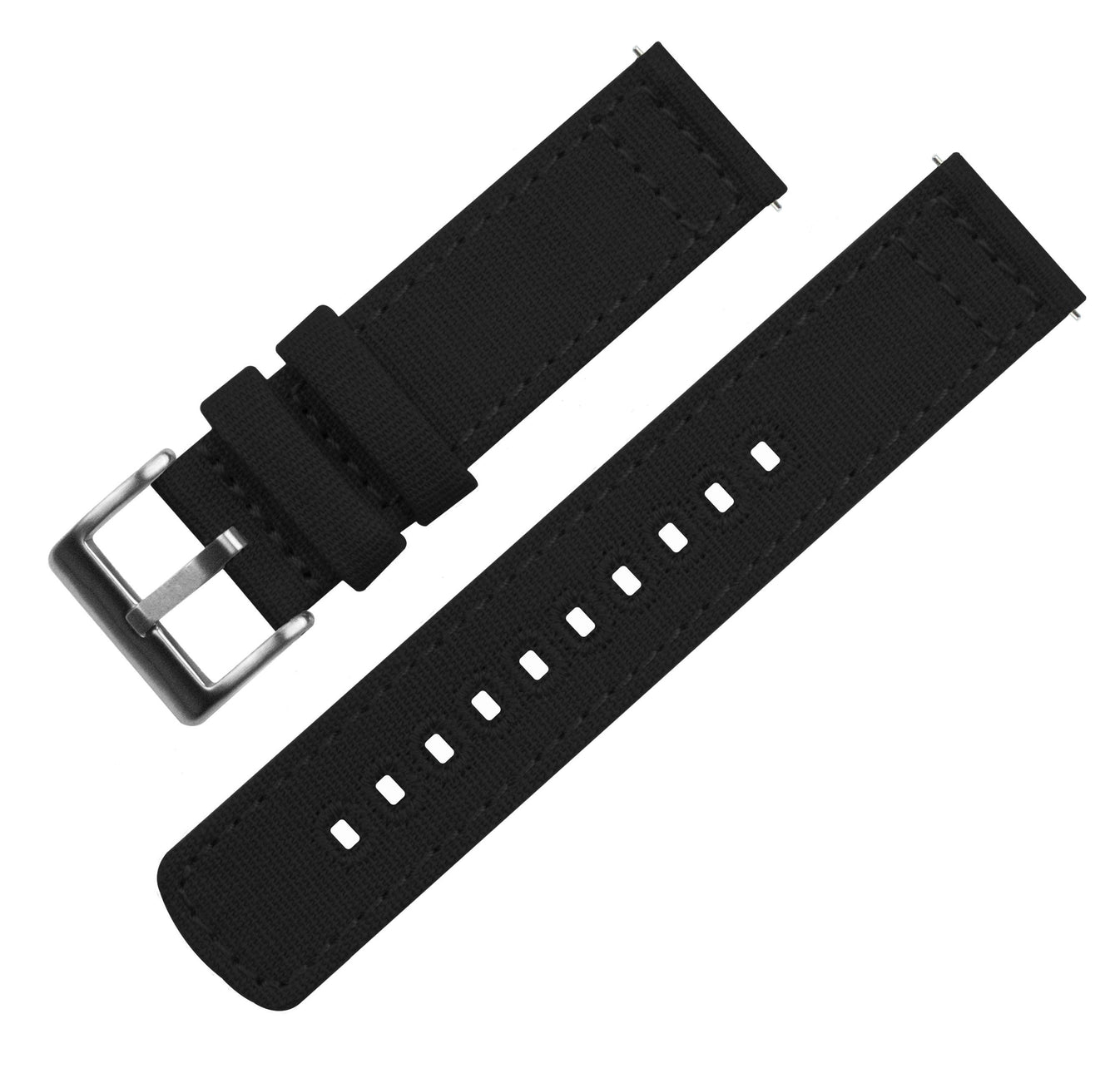 Samsung Galaxy Watch Bands Black Canvas Quick Release Barton