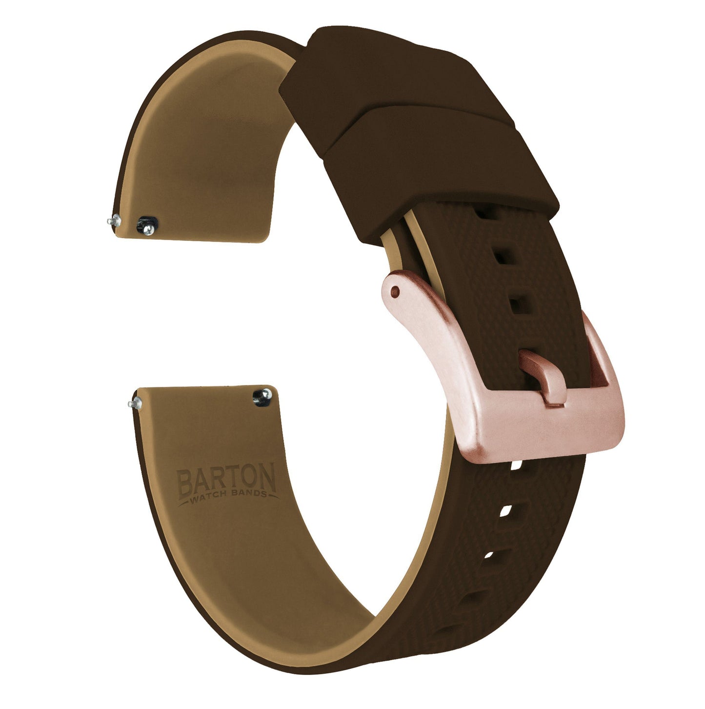 Samsung Galaxy Watch | Elite Silicone | Brown Top / Khaki Bottom - Barton Watch Bands