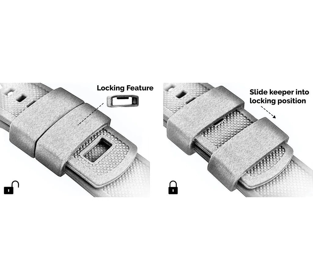 Samsung Galaxy Watch | Elite Silicone | Smoke Grey Top / Mint Green Bottom - Barton Watch Bands