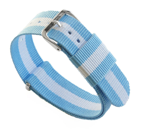Sky & Ivory | Nylon NATO Style - Barton Watch Bands