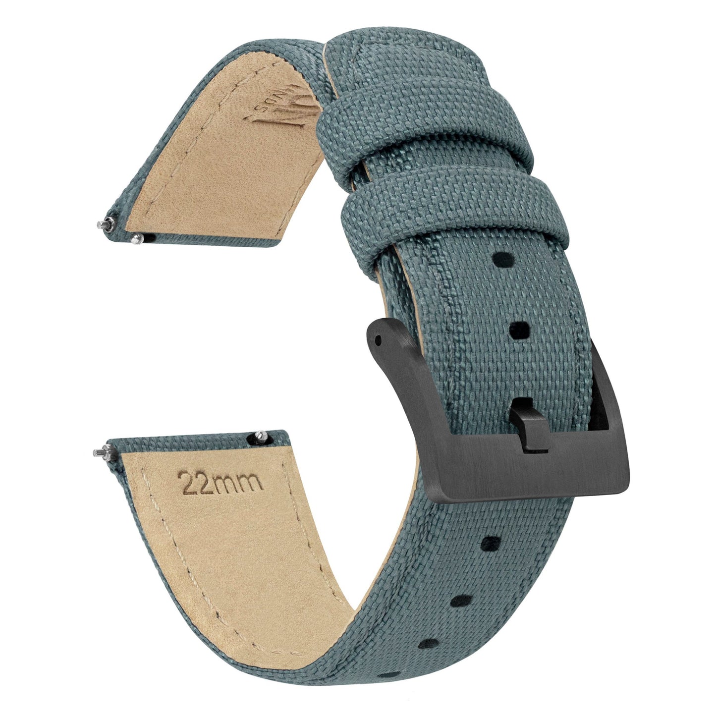 Slate Grey | Sailcloth Quick Release - Barton Watch Bands