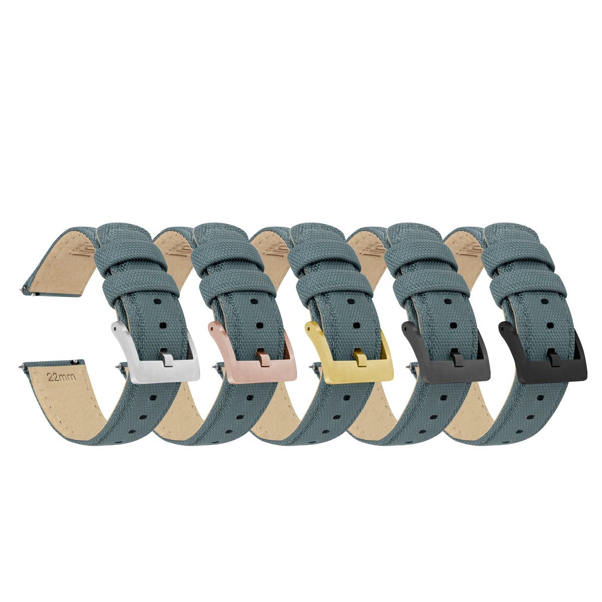 Slate Grey | Sailcloth Quick Release - Barton Watch Bands