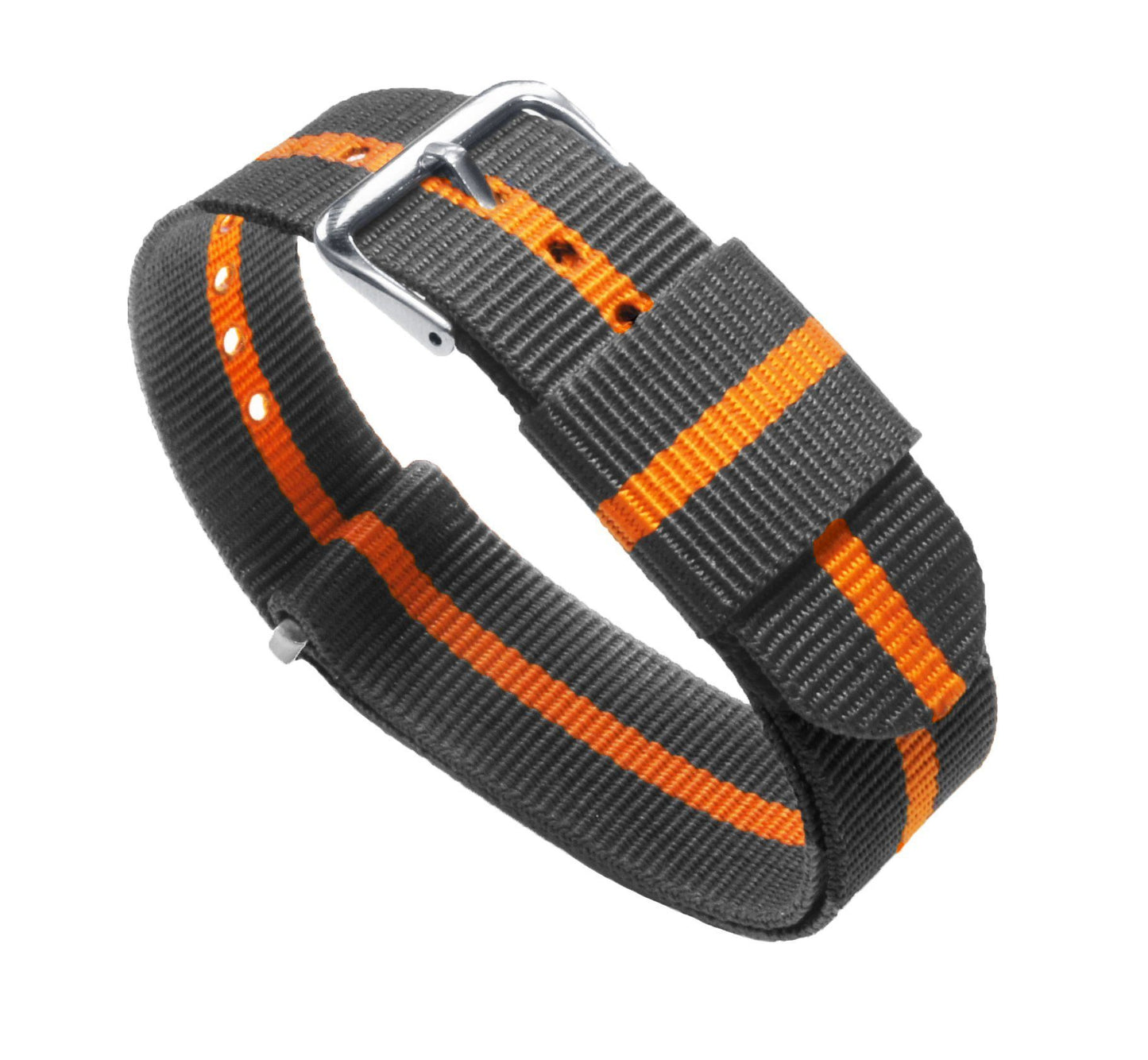 Smoke & Pumpkin | Nylon NATO Style - Barton Watch Bands