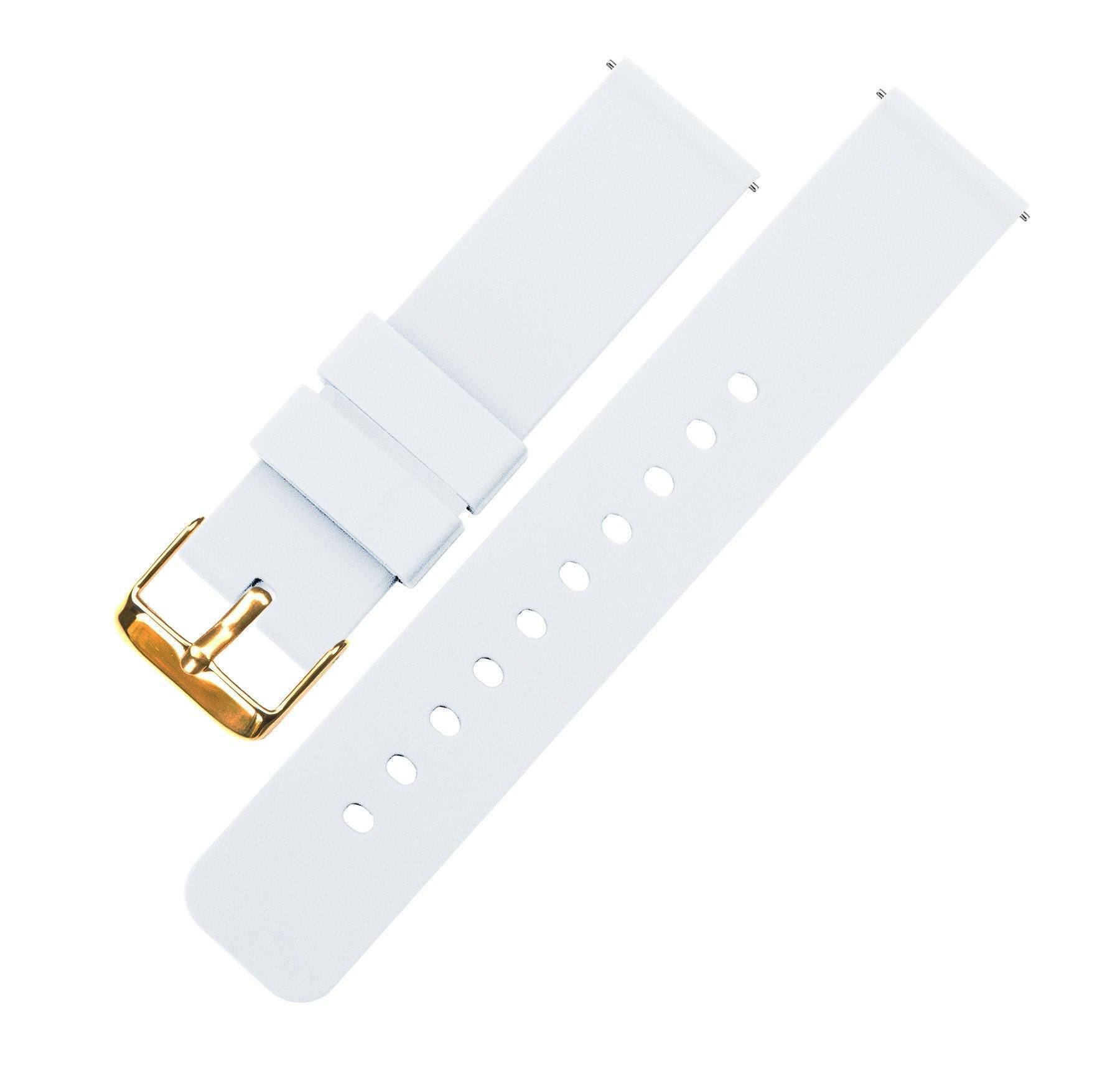White | Soft Silicone - Barton Watch Bands