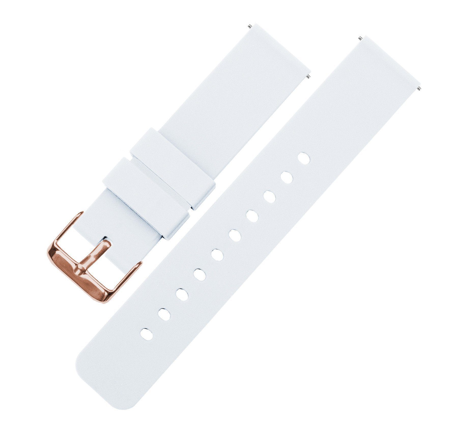 White | Soft Silicone - Barton Watch Bands