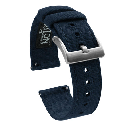 Withings Nokia  Activité and Steel HR  | Navy Blue Canvas - Barton Watch Bands