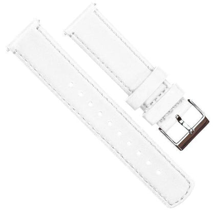Withings Nokia Activité and Steel HR | White Leather & Stitching - Barton Watch Bands