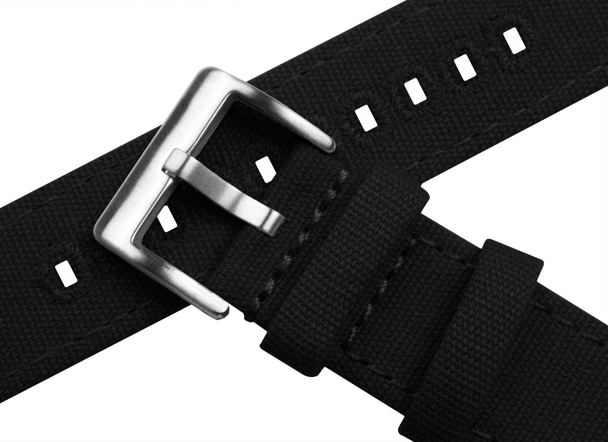 Zenwatch & Zenwatch 2 | Black Canvas - Barton Watch Bands