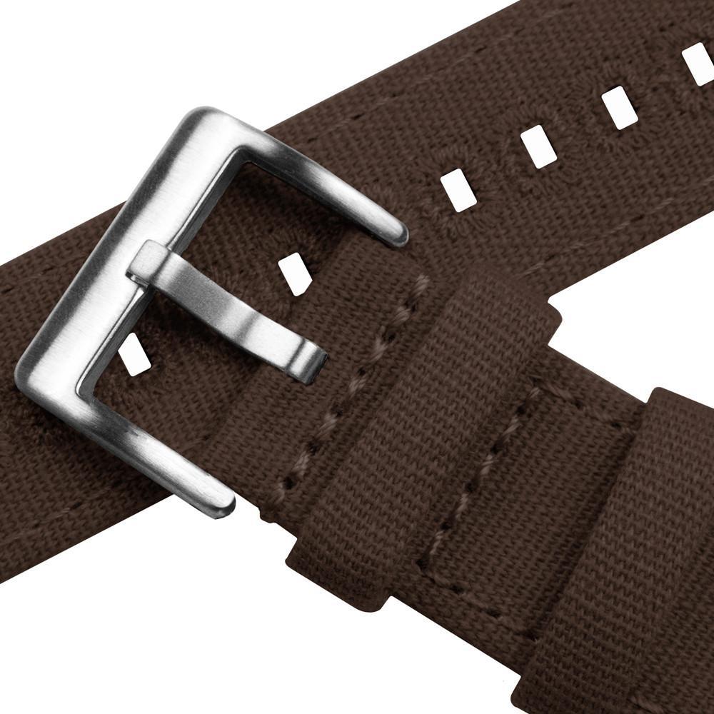 Zenwatch & Zenwatch 2 | Chocolate Brown Canvas - Barton Watch Bands