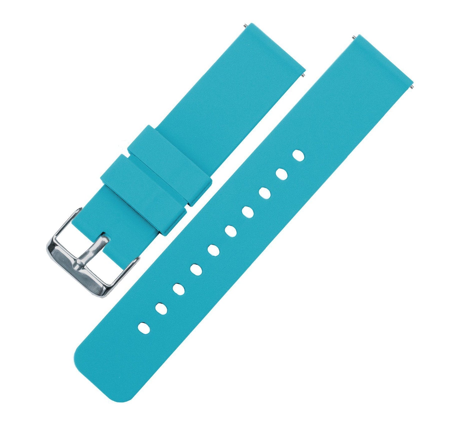 Zenwatch & Zenwatch 2  | Silicone | Aqua Blue - Barton Watch Bands