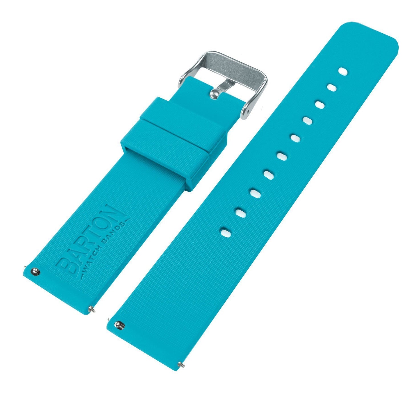 Zenwatch & Zenwatch 2  | Silicone | Aqua Blue - Barton Watch Bands