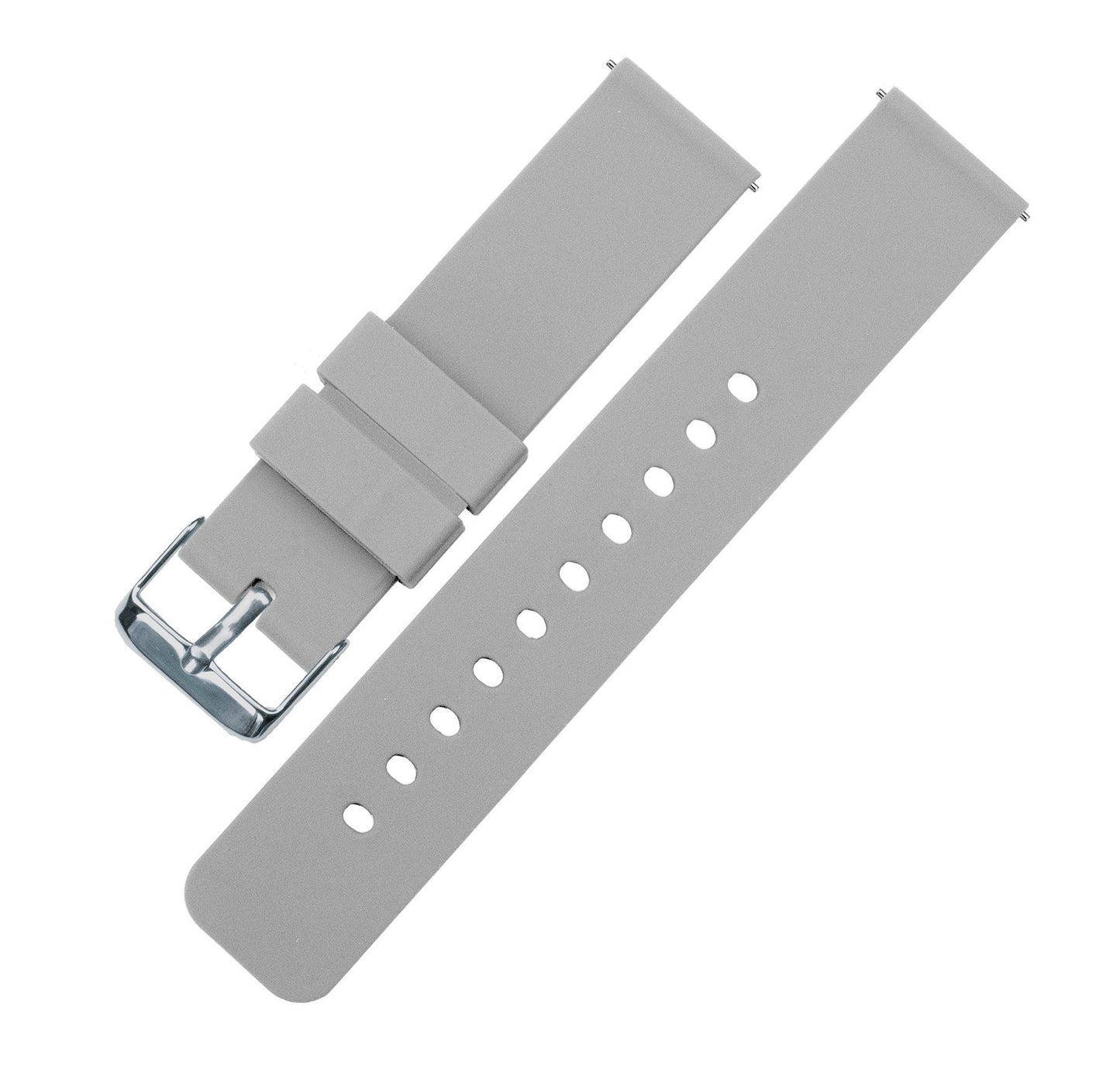 Zenwatch & Zenwatch 2  | Silicone | Cool Grey - Barton Watch Bands