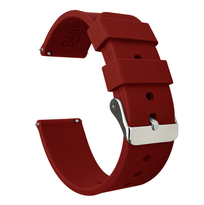 Zenwatch & Zenwatch 2  | Silicone | Crimson Red - Barton Watch Bands