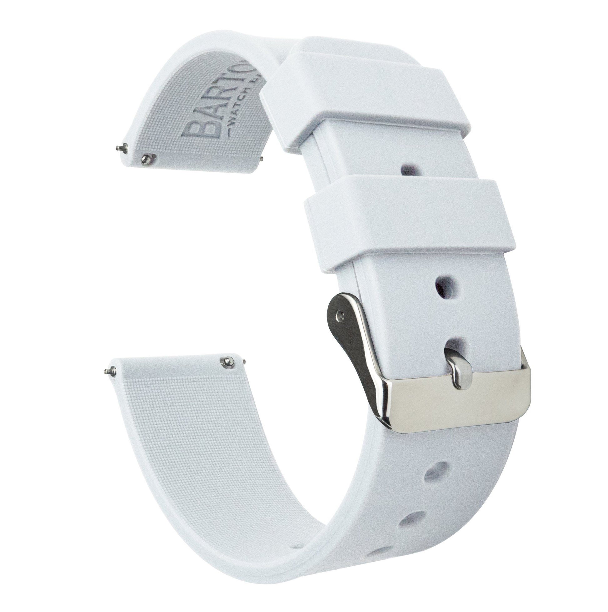 Zenwatch & Zenwatch 2  | Silicone | White - Barton Watch Bands